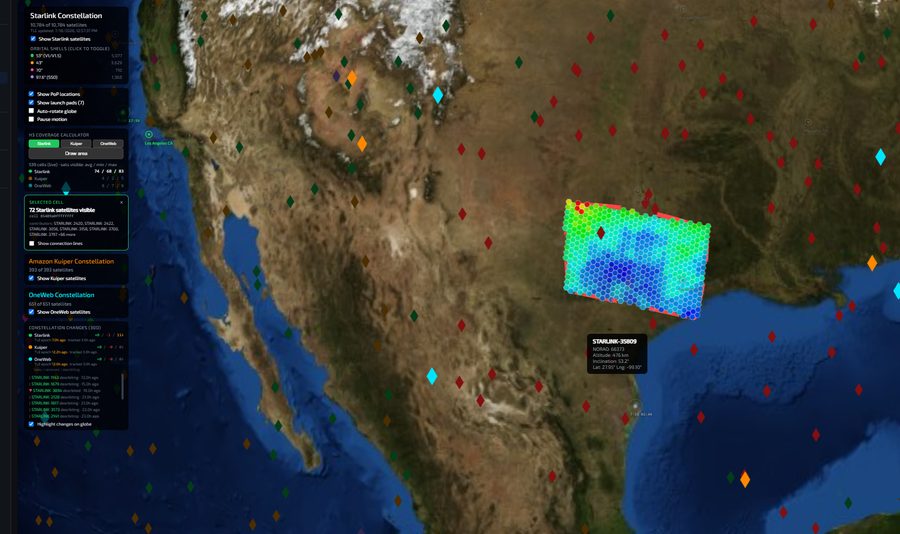 Constellation visualization